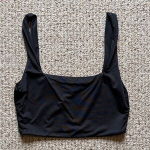 Black Bra-like Crop Top